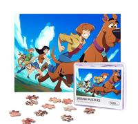 Scooby DOO - Puzzle de 500 pièces personnalisé avec sac de rangement pour adultes, décoration d'intérieur, mariage (52 x 38 cm)