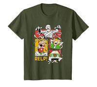 Scooby Doo Relp Halloween T-Shirt, Enfant, Olive, 6 Ans