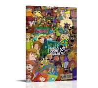 Scooby Doo Roles Collection Poster Peinture décorative sur toile Art mural pour salon, chambre à coucher, art mural, impression d'image moderne, décoration de salle familiale, 50 x 75 cm