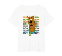 Scooby-Doo Ruh Roh Repeat T-Shirt, Femme Grandes Tailles, Blanc, 2X
