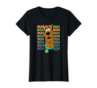 Scooby-Doo Ruh Roh Repeat T-Shirt, Femme, Noir, XL