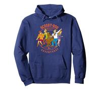 Scooby-Doo Scooby Adventures Sweat à Capuche, Unisexe pour Adultes, Bleu Marine, XL