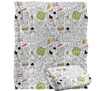 SCOOBY DOO! Scooby All Over Plaid Ultra Doux au Toucher Soyeux - 152 x 127 cm