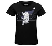 Scooby Doo « Scooby Jacquard Winter » WOSCOOBTS026 T-Shirt Femme, Noir, Taille XL