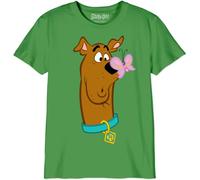 Scooby Doo « Scooby with Butterfly Spring » BOSCOOBTS033 T-Shirt Garçon, Vert Prairie, Taille 12 Ans
