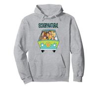 Scooby-Doo Scoobynatural Supernatural Mystery Ride Sweat à Capuche, Unisexe pour Adultes, Gris Chiné, S