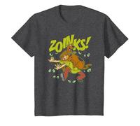 Scooby-Doo Shaggy Zoinks T-Shirt, Enfant, Chiné Foncé, 6 Ans