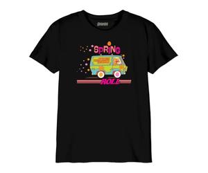 Scooby Doo « Spring Roll The Mystery Machine » BOSCOOBTS032 T-Shirt Garçon, Noir, Taille 10 Ans