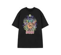 Scooby-Doo! T-Shirt à Manches Courtes Noir Unisexe | Tee-Shirt Graphique d'halloween | Haut imprimé Chien Mystery Machine | Vêtements de Dessin animé rétro