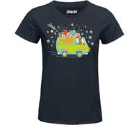 Scooby Doo « The Mystery Machine Winter » WOSCOOBTS025 T-Shirt Femme, Navy, Taille XXL