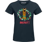 Scooby Doo WOSCOOBTS024 T-Shirt, Navy, XL Femme
