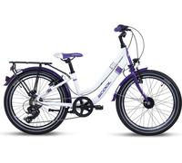 S'COOL chiX twin 20 pouces 7 vitesses Shimano White/Purple | Vélo enfant | Vélo jeune | 20 pouces