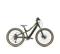 S'COOL e-troX race 24 pouces 9-vitesse Alivio - Olive/Beige | Vélo enfant | Vélo jeune | 24 pouces | E-bike | E-Bike enfant | Vélo électrique | 9 vitesses