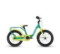 S'COOL niXe 16 pouces 1-vitesse Green/Lime | Vélo 16 pouces pour enfants et adolescents | Vélo avec position assise ergonomique | Vélo pour enfants | 1 vitesse