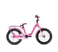 S'COOL niXe 16 pouces 1-vitesse Rose/Baby Pink | Vélo 16 pouces pour enfants et adolescents | Vélo avec position assise ergonomique| Vélo enfant |1 vitesse
