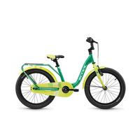 S'COOL niXe 18 pouces 1-vitesse Green/Lime | Vélo 18 pouces pour enfants et adolescents | Vélo avec position assise ergonomique | Vélo pour enfants | 1 vitesse
