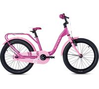 S'COOL niXe 18 pouces 1-vitesse Rose/Baby Pink | Vélo 18 pouces pour enfants et adolescents| Vélo avec position assise ergonomique | Vélo pour enfants | 1 vitesse