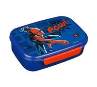 Scooli Boîte à déjeuner en plastique avec insert et clip de fermeture, motif Spider-Man - Cadeau pour enfants