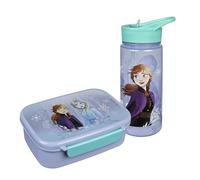 Scooli - Disney Frozen Set de Vaisselle pour Enfants - Set composé d'une boîte à Pain et d'une Gourde - pour Enfants à partir de 4 Ans - en Plastique - sans BPA