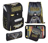 Scooli - EasyStart set de cartable scolaire - cartable scolaire ergonomique pour l’école primaire - set de plusieurs pièces - Batman