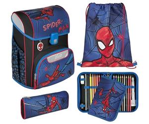 Scooli - EasyStart set de cartable scolaire - cartable scolaire ergonomique pour l’école primaire - set de plusieurs pièces - Spider-Man