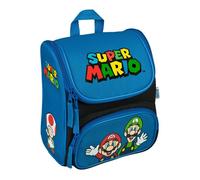 Scooli Sac à dos bleu noir pour fille et garçon - Cutie Prescool Backpack Super Mario 343360