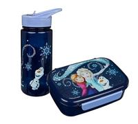 Scooli - Set Frozen pour Enfants : boîte à goûter + Bouteille, Parfait pour école/crèche, dès 4 Ans, Plastique léger et sûr