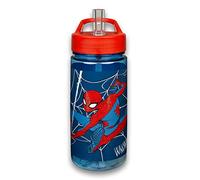 Scooli SPMA9913 Marvel Spider-Man Gourde avec paille intégrée et bec verseur Sans BPA et phtalates 500 ml