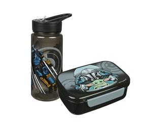 Scooli - Star Wars Set Cadeau de Vaisselle pour Enfants - Set composé d'une boîte à Pain et d'une Gourde - idéal pour l'école ou Le Jardin d'enfants - à partir de 4 Ans - en Plastique - sans BPA