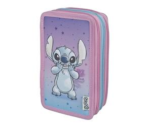 Scooli - Tripledecker Stitch - Trousse Scolaire à Trois Compartiments garnie de Crayons et Accessoires de Haute qualité - idéale pour l’école, Les Loisirs et Les déplacements - à partir de 6 Ans