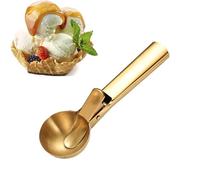 Scoop à cookie - Scoop Ice Cream | Pointes de cuisson pour biscuits | Cuillère à portion en acier inoxydable avec gâchette | Baller alimentaire sans manches pour la cuisine - Or rose
