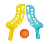 Scoop Ball Game - Educational Scoop and Ball Racket Game for Active Play | Kids Shovel and Balls Throwing Games Mini Hockey Puck Set for Beach Lawn Yard Garden