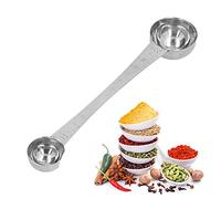 Scoop de café, cuillère à deux extrémités avec longueur d'échelle 4x20 cm / 1,6 x 7,9 pouces en acier inoxydable cuillère à soupe d'assaisonnement pour la cuisson du café