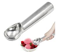 Scoop de crème glacée, Scooper de crème glacée anti-congente anti-gel, facile à nettoyer pour les desserts fruits en amande pâte à gelat, argent, décor d'Halloween