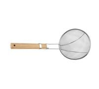 Scoop De Friteuse - Skimmer Gras En Mailles En Acier Inoxydable Avec Poignée En Bois | Cuisine De Cuisson À La Plainte Écumoire De Cuisine Multifonctionnelle Mesh De Cuisson Pour La Graisse, La Sauce,