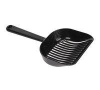 Scoop de Litière de Chat, 5 Mm d'espacement Filtrant Design de la Caca de Chat à Bouchette de Kitty Scoop avec de Litière de Poignée Ergonomique pour Bac à pour, 10.2x4.6x1.4in (Style régulier Noir)