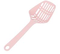 Scoop de Litière de Chat, Litière Scooper Pooper Scooper Plastic Litter Sifter Scoop Large Cat Litter Nettoying Tovel Tool with Back Hook Pet Supplies for Cats, 13.4x4.7in (Rose)