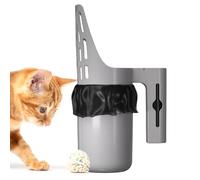Scoop de litière de chat - Scooper de litière de chat, scooper de litière de chat avec support | pelle à grande capacité portable alimente la poubelle pour les hommes femmes à la maison extérieur