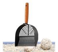 Scoop De Litière De Chat - Scooper De Merde De Chat En Acier Inoxydable, Poignée Longue Ergonomique, Outil De Tamis Robuste | Fournitures De Soins Pour Chats Pour Le Nettoyage De Litière Intérieure Et