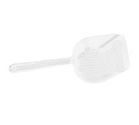 Scoop de Litière pour Chats, Scoop de Litière 5 Mm d'espacement Filtrant Conception Caca Chat Coovel Pooper Scooper avec Poignée Ergonomique pour Bac à, 10.2x4.6x1.4in (Style cristallin Transparent)