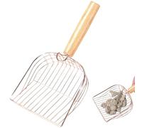 Scoop de litière, Scooper litière de Chat, Pas de Tamis à Tamis Lourds de Flexion, Scoop de Tamis en métal Robuste avec Crochet latéral de Rangement, Scooper de Merde de Chaton pour bac à litière