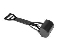 Scoop de Merde de la Mâchoire de la Pointe de Compagnie - Outil Facile pour Les Chiens et Les Chats (Vert Noir) (Tout Noir)