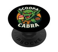 Scoopa Cabra Crème-Glace Humour Monstre Cryptide PopSockets PopGrip Adhésif