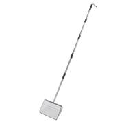 Scooper de Caca de Poulet, 5 Pouces de Litière de Chats Réglables en Acier Inoxydable, 36 à 67 Pouces à Longue Manche Extensible à la Pelle à la Litière, Accessoires de Poulailler