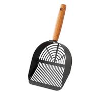 Scooper pour litière, pour chat en acier inoxydable | Poignée longue ergonomique, outil de tamisage lourd, fournitures pour animaux combine une brillance durable et pratique, migli