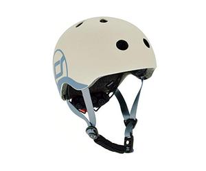 Scoot and Ride Casque pour bébé avec Sangles réglables Finition Mate Taille XXS avec lumière de sécurité LED et Rembourrage en Polaire Douce pour Une Protection supplémentaire