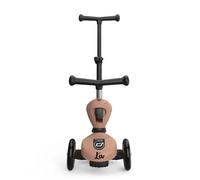 Scoot and Ride Highwaykick 1 Push & Go Moka - 2-en-1 avec siège & Barre de poussée - réglable en Hauteur - pour Enfants 1-5 Ans - personnalisé avec prénom