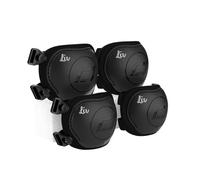 Scoot and Ride Set de Protections S Noir/Ash - genouillères & coudières - réglable & léger - pour Enfants - personnalisé avec prénom