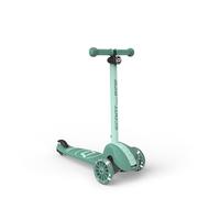 Scoot & Ride Highwaykick 3S Trottinette pour enfants à partir de 3 ans, hauteur réglable, double direction, roues LED, pliable, pour enfants de 96 à 130 cm, motif forêt