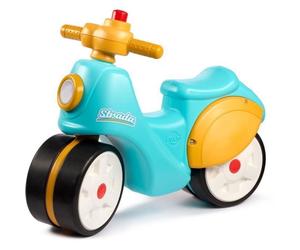 Scooter 1er âge - FALK - Stada - Jaune et bleu - Klaxon manuel - Roues silencieuses - Dès 12 mois - 100% Fabriqué en France